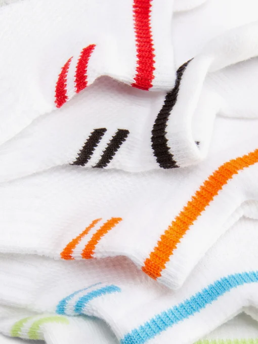 5-Pack Stripe Sneaker Socks