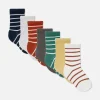 7-Pack Striped Ankle Socks