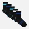 5-Pack Striped Ankle Socks