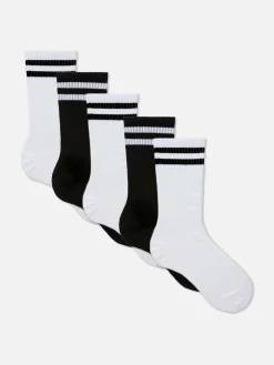 5-Pack Striped Sports Socks