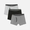 3-Pack Striped Waistband Boxer Briefs