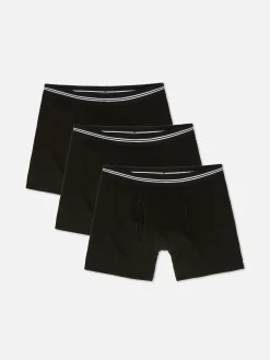 3-Pack Striped Waistband Boxer Briefs