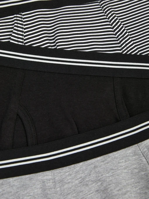 3-Pack Striped Waistband Boxer Briefs