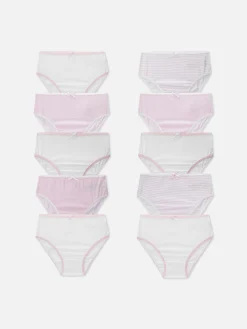 10-Pack Stripes And Stars Print Briefs