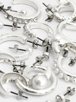 9-Pack Stud And Hoop Earrings