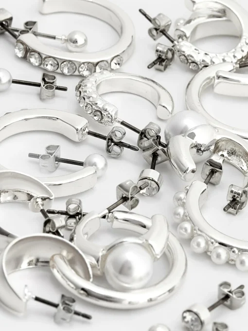 9-Pack Stud And Hoop Earrings
