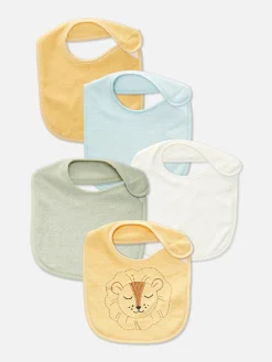 5-Pack Terry Cloth Bibs