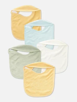 5-Pack Terry Cloth Bibs
