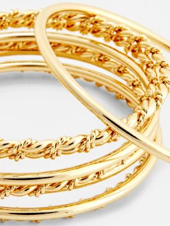 8-Pack Textured Bangles