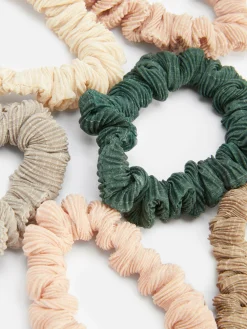 6-Pack Textured Micro Scrunchies