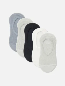 5-Pack Textured Tonal Footie Socks