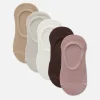 5-Pack Textured Tonal Footie Socks
