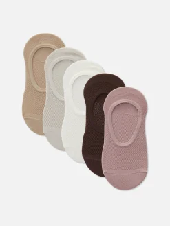 5-Pack Textured Tonal Footie Socks