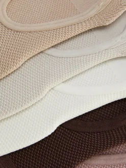 5-Pack Textured Tonal Footie Socks