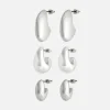 3-Pack The Edit Puffy Drop Earrings