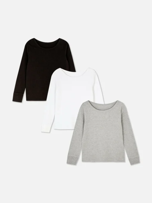 3-Pack Thermal Long Sleeve Tops