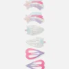6-Pack Unicorn Snap Hair Clips
