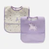 2-Pack Unicorn Wrap Neck Bibs
