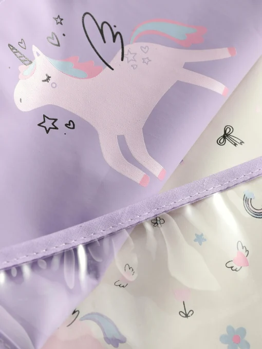 2-Pack Unicorn Wrap Neck Bibs
