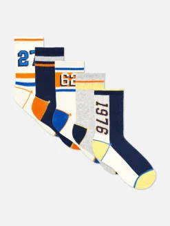 5-Pack Varsity Ankle Socks