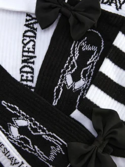3-Pack Wednesday Addams Crew Socks