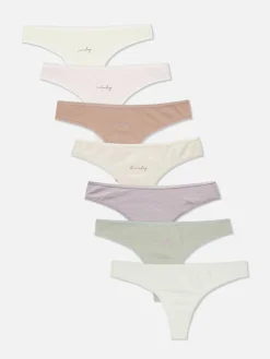 7-Pack Weekday Thongs