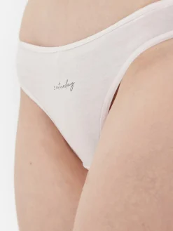 7-Pack Weekday Thongs