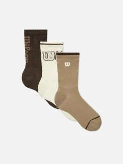 3-Pack Wilson Cushioned Crew Socks