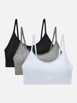 3-Pack Wireless Cropped Cami Bralette