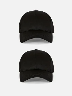 2-Pack Woven Baseball Caps