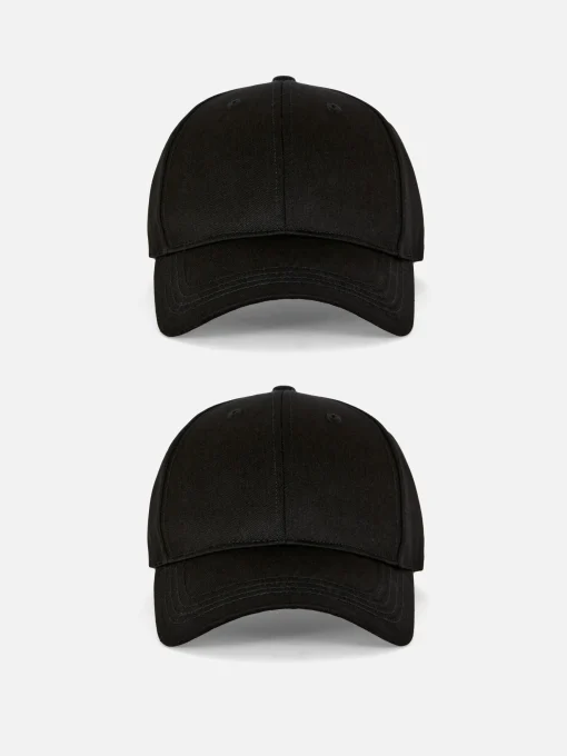 2-Pack Woven Baseball Caps