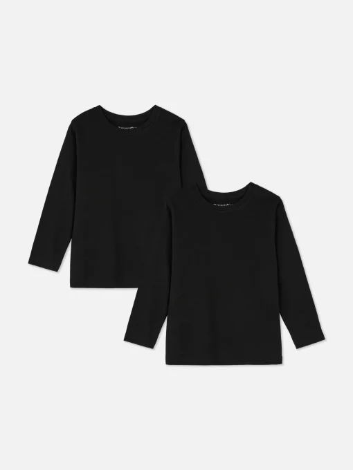 2-Pack Younger Boy Long Sleeve T-Shirts