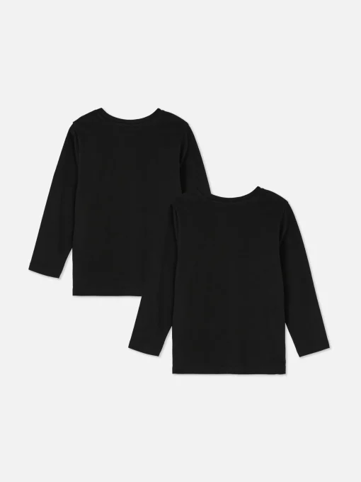 2-Pack Younger Boy Long Sleeve T-Shirts