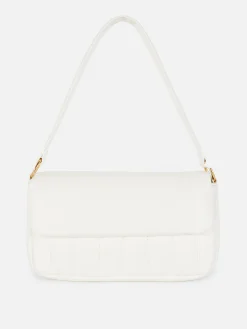 Padded Faux Leather Shoulder Bag