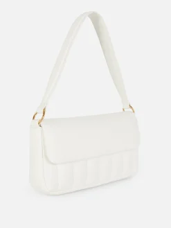Padded Faux Leather Shoulder Bag