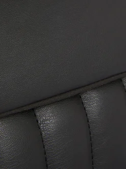 Padded Faux Leather Shoulder Bag