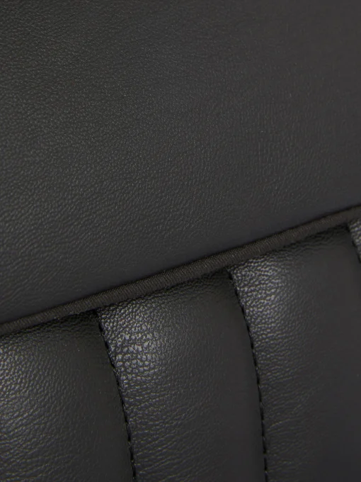 Padded Faux Leather Shoulder Bag