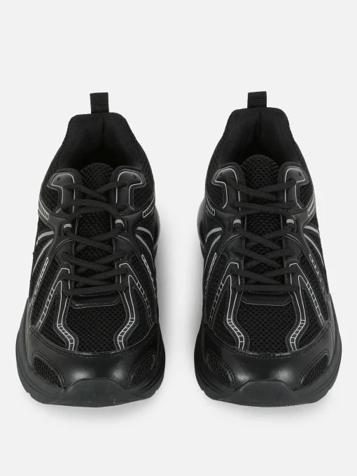 Paneled Low-Top Sports Sneakers