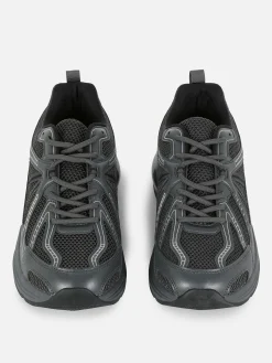 Paneled Low-Top Sports Sneakers