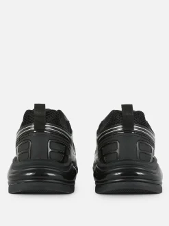Paneled Low-Top Sports Sneakers