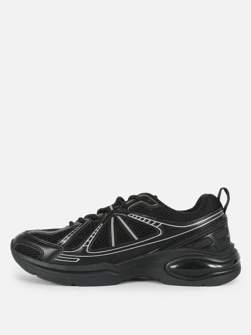 Paneled Low-Top Sports Sneakers