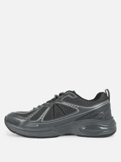 Paneled Low-Top Sports Sneakers