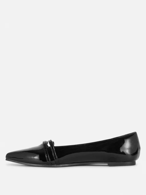 Patent Pointed Toe Ballet Flats