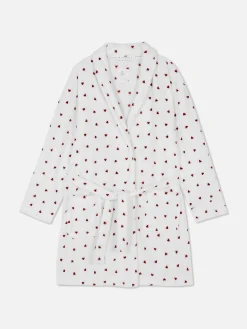 Patterned Fluffy Robe
