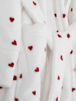Patterned Fluffy Robe