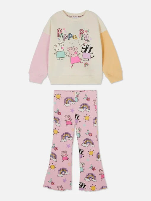 Peppa Pig Sweatshirt And Flared Leggings Set