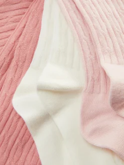 3pk Cable Knit Tights