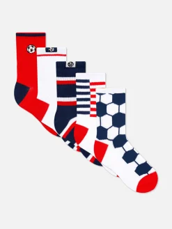 5pk Football Crew Socks
