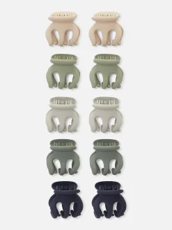 10pk Matte Mini Hair Clips