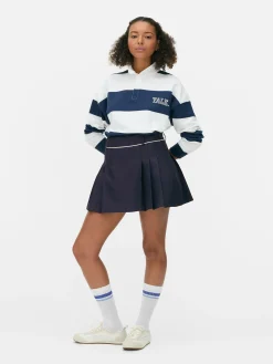 Pleated Tennis Mini Skirt